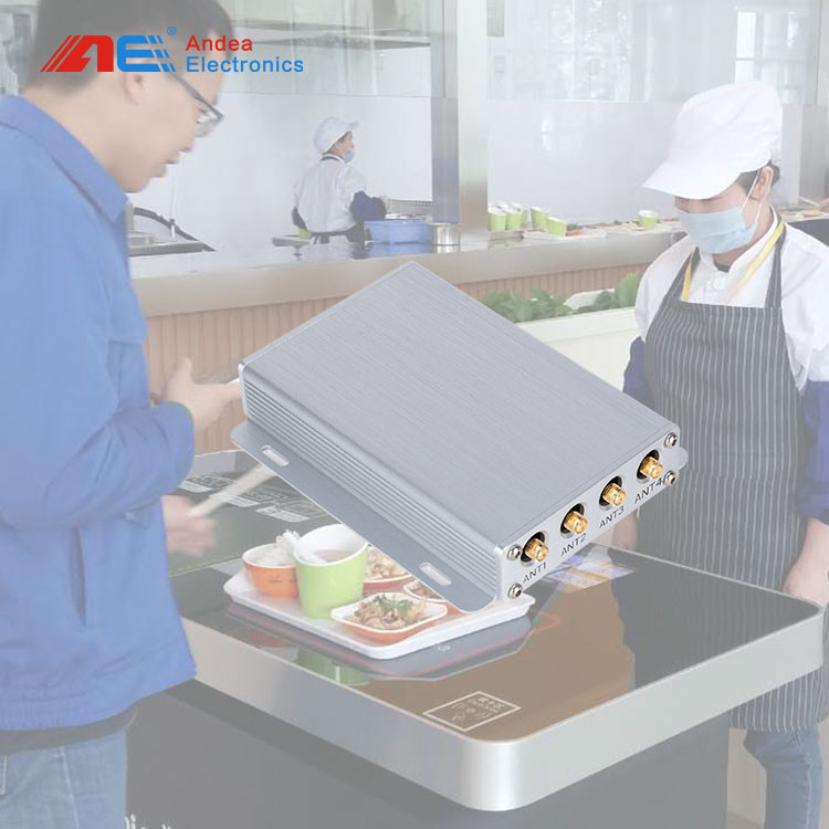 ISO15693 RFID Reader Writer HF 13.56Mhz Middle Range RS232 RFID Reader Staff Workstation For Dish Management
